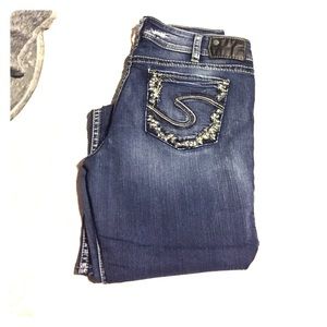 Silver Suki Mid Slim Boot cut jeans