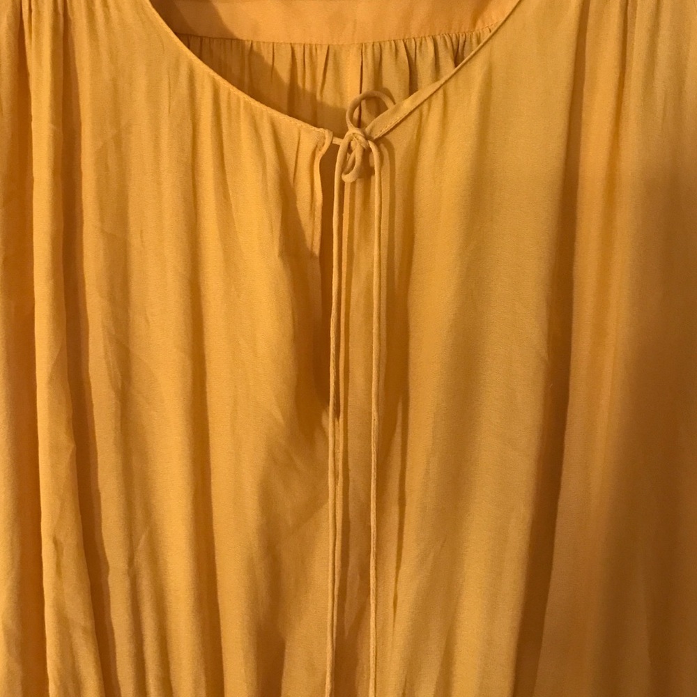 Mustard boho style blouse - Picture 4 of 4