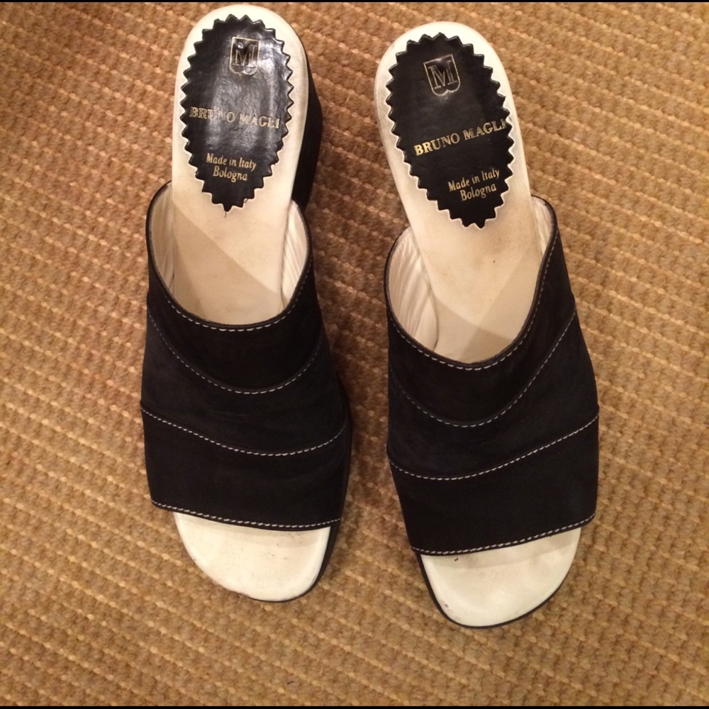 Bruno Magli platform shoes.