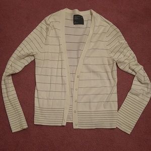 AE striped sweater/cardigan