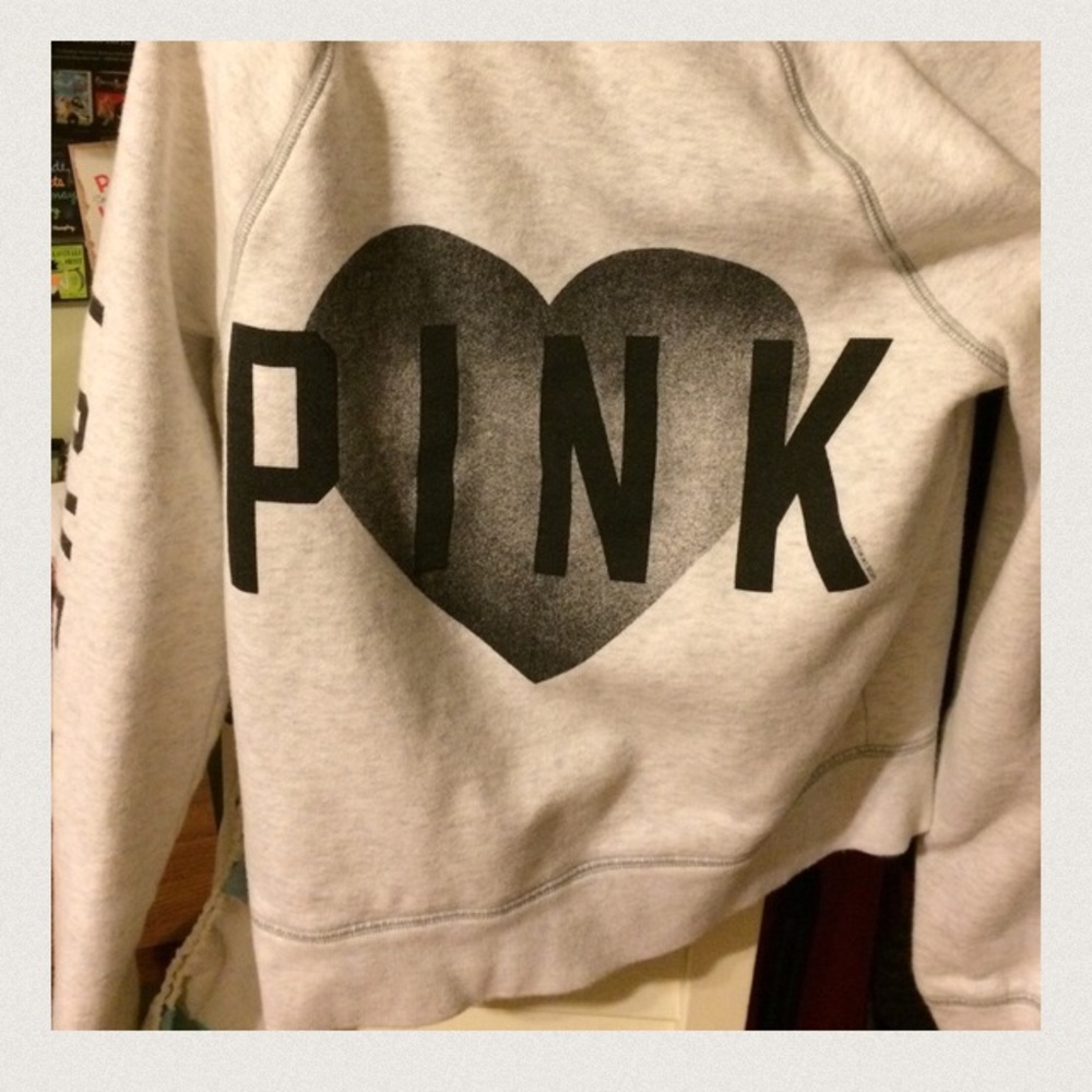 XS pink zip up hoodie!