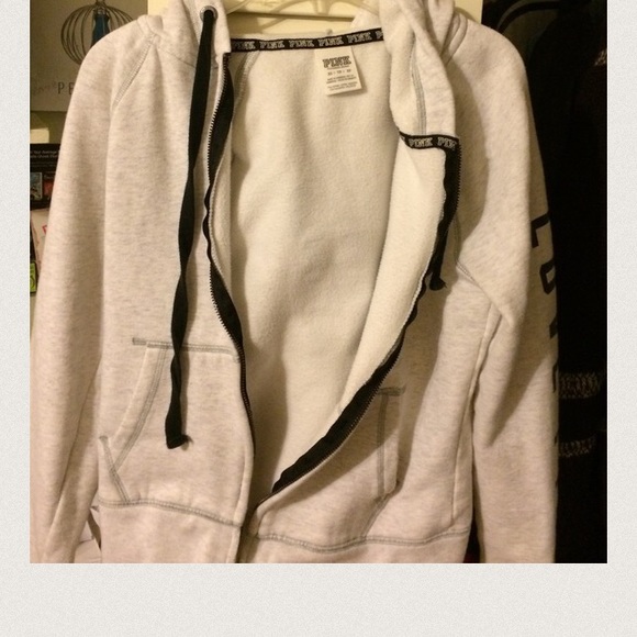 XS pink zip up hoodie! - Picture 2 of 3