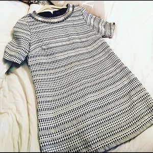 Zara Shift/Mini Dress w/ Beaded Collar