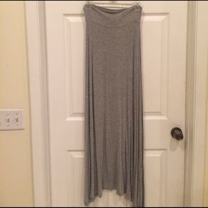 Gray Maxi Skirt