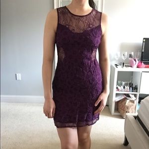 NWT purple floral mini dress