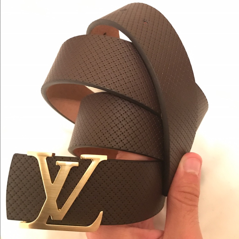 Leather brown belt size 115cm new