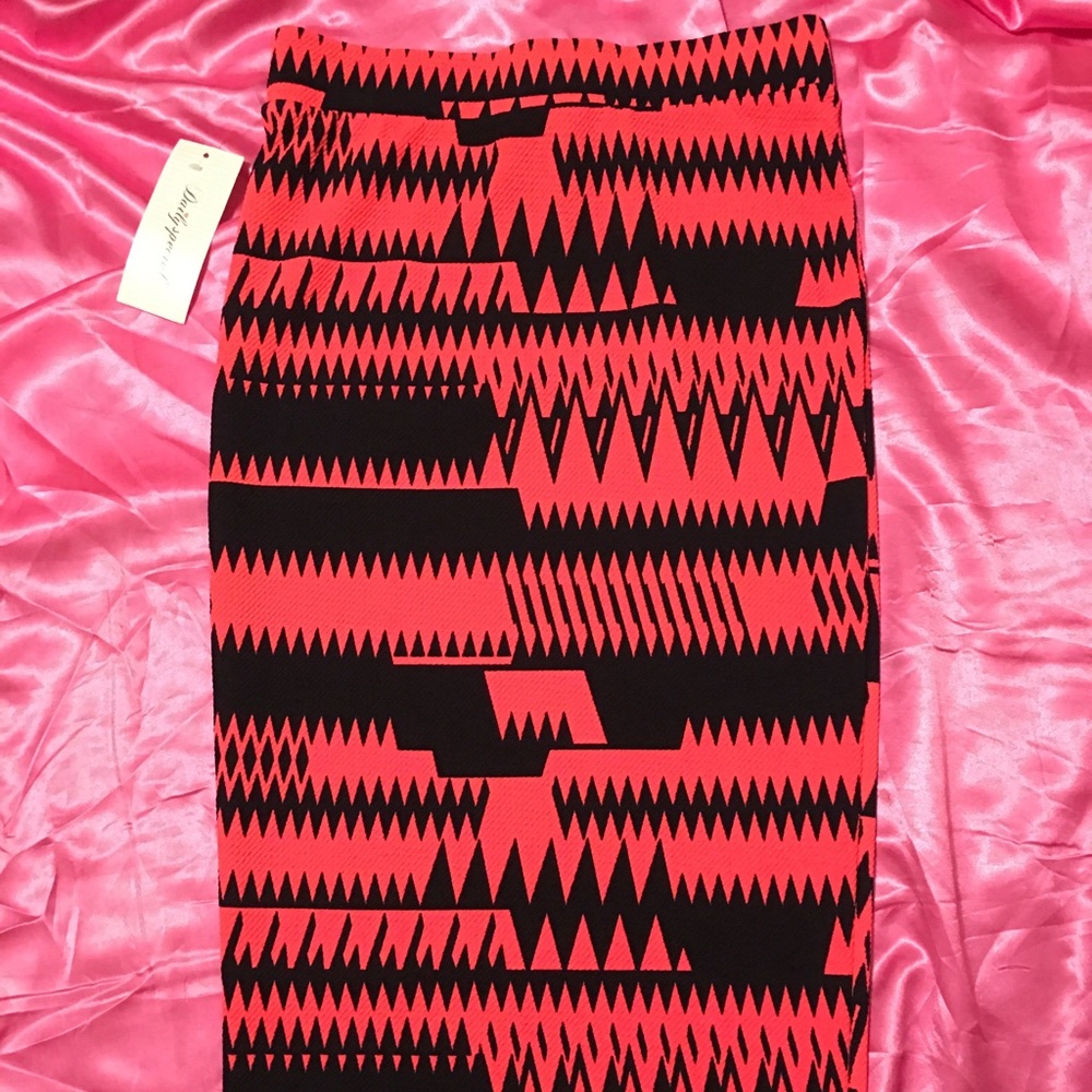 Printed midi skirt