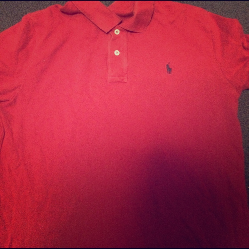 Red polo Ralph Lauren polo shirt