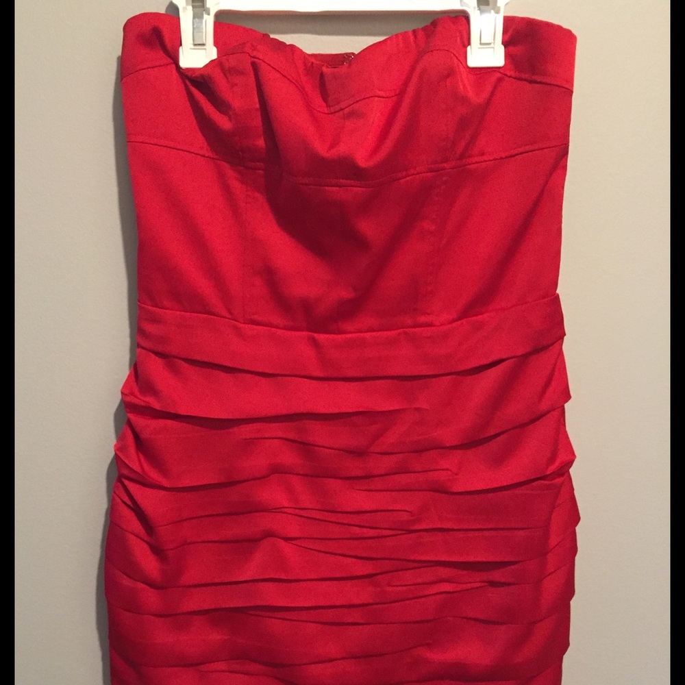 Express satin red mini dress Size 8