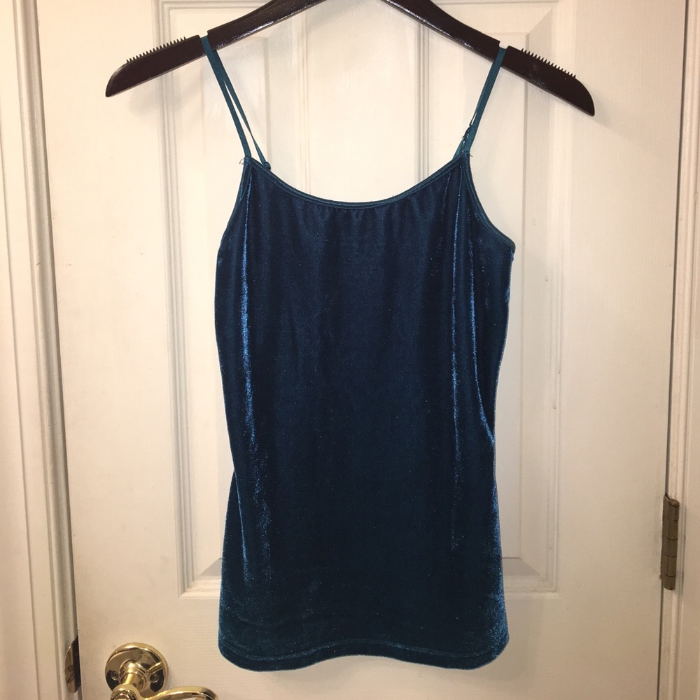 90s Velvet Spaghetti Strap Tank Top