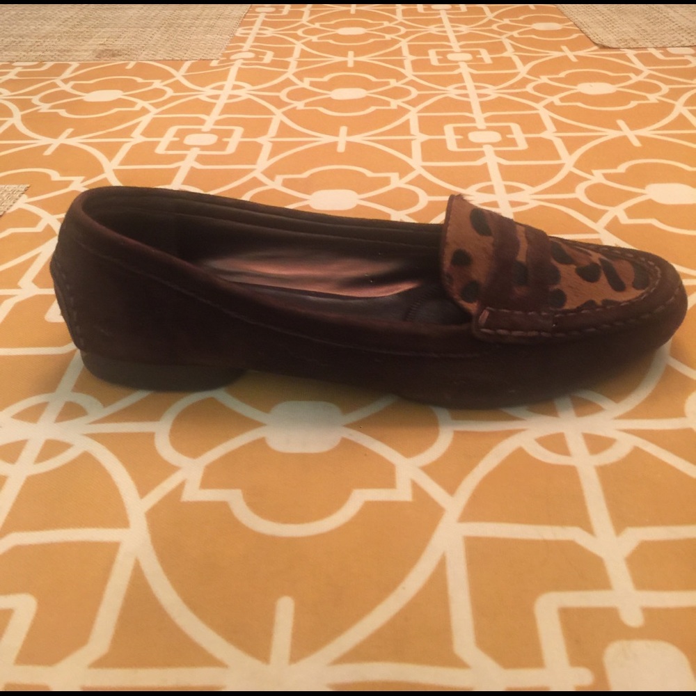 Unisa Suede Leopard Print Loafers - image 3
