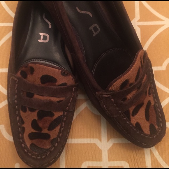 Unisa suede leopard print loafers - Picture 1 of 5