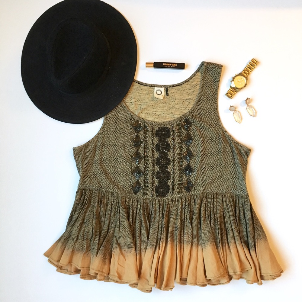Anthropologie Akemi + Kin Surya Swing Tank