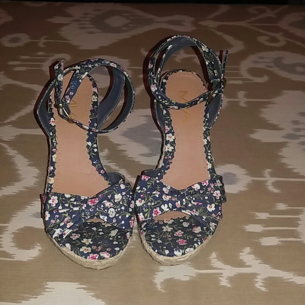 {MIA} Espadrille Floral Wedge