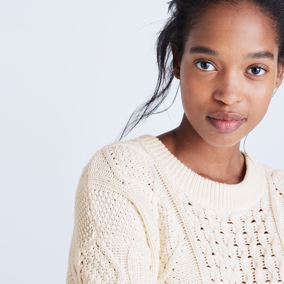 Madewell Sweaters - madewell classic cable pullover sweater