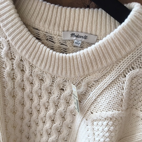 madewell classic cable pullover sweater - Picture 5 of 8