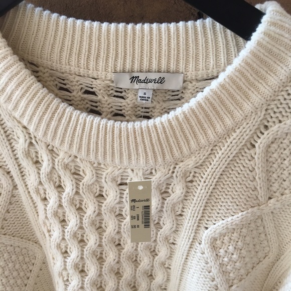 madewell classic cable pullover sweater - Picture 7 of 8