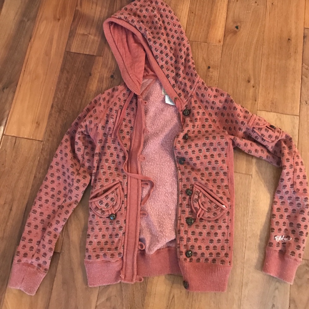 Hooded zip up sweatshirt