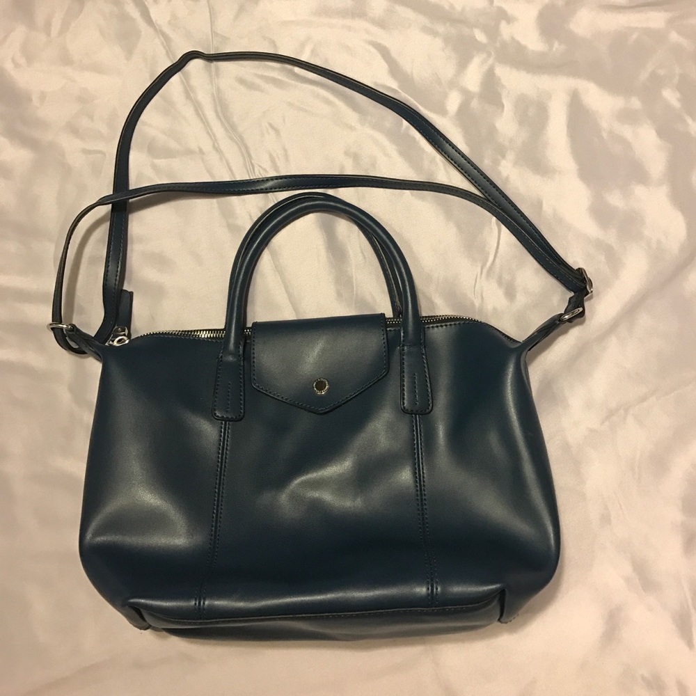 ❌SOLD❌Blue leather satchel