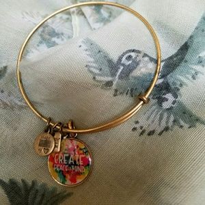 Gold and Enamel Creat Peace of Mind Bracelet