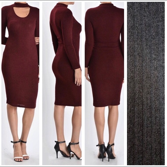 Choker Knit Dress - Picture 1 of 1