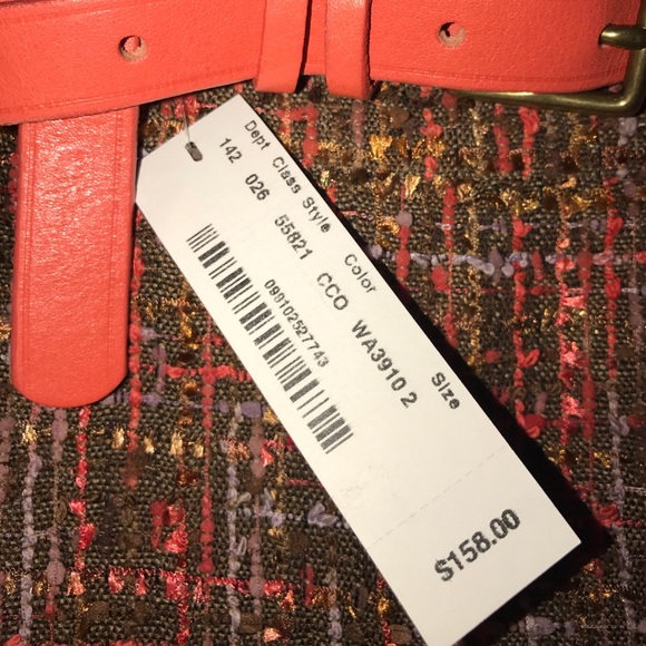 J. Crew Tweed Pencil Skirt With Matching Belt - Picture 2 of 5