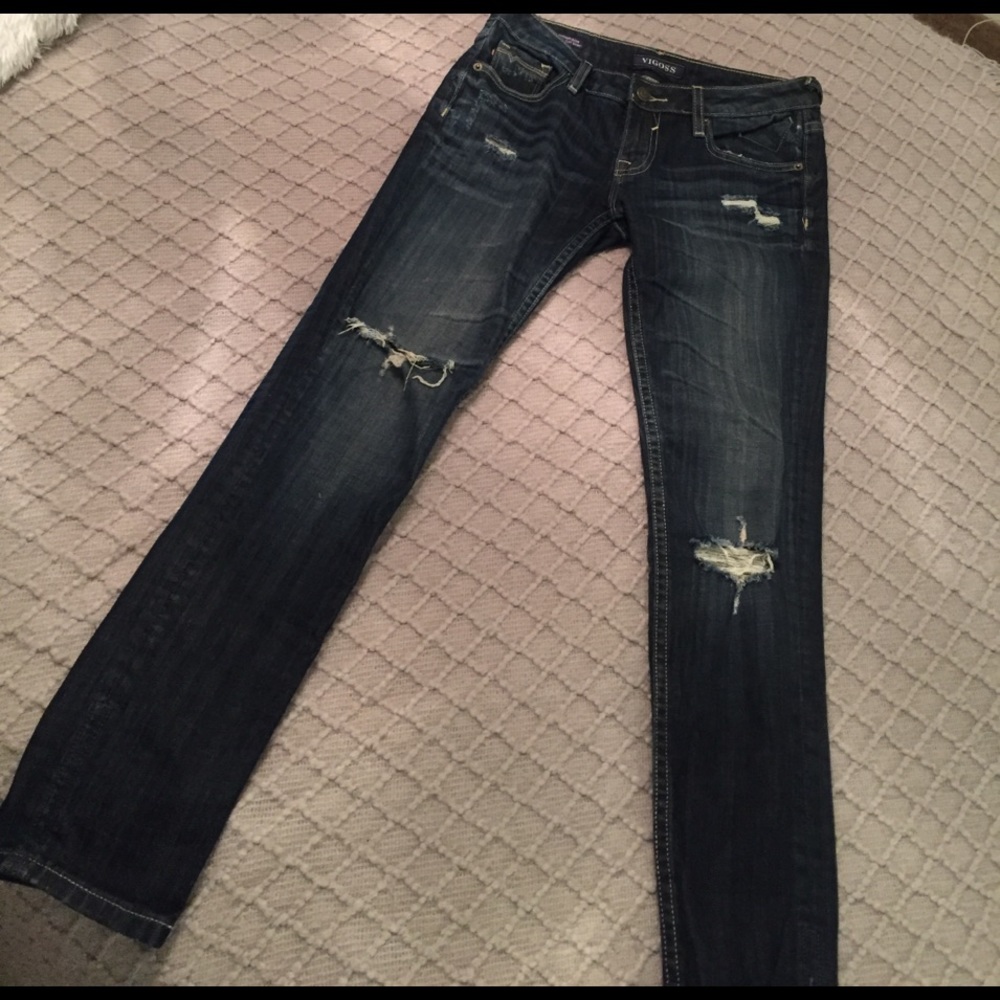 Destroyed skinny jeans!