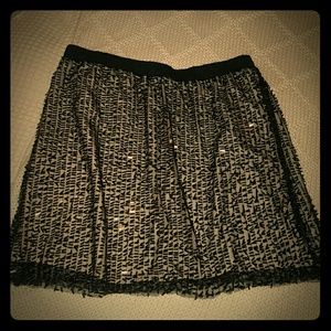 Sequin mini skirt