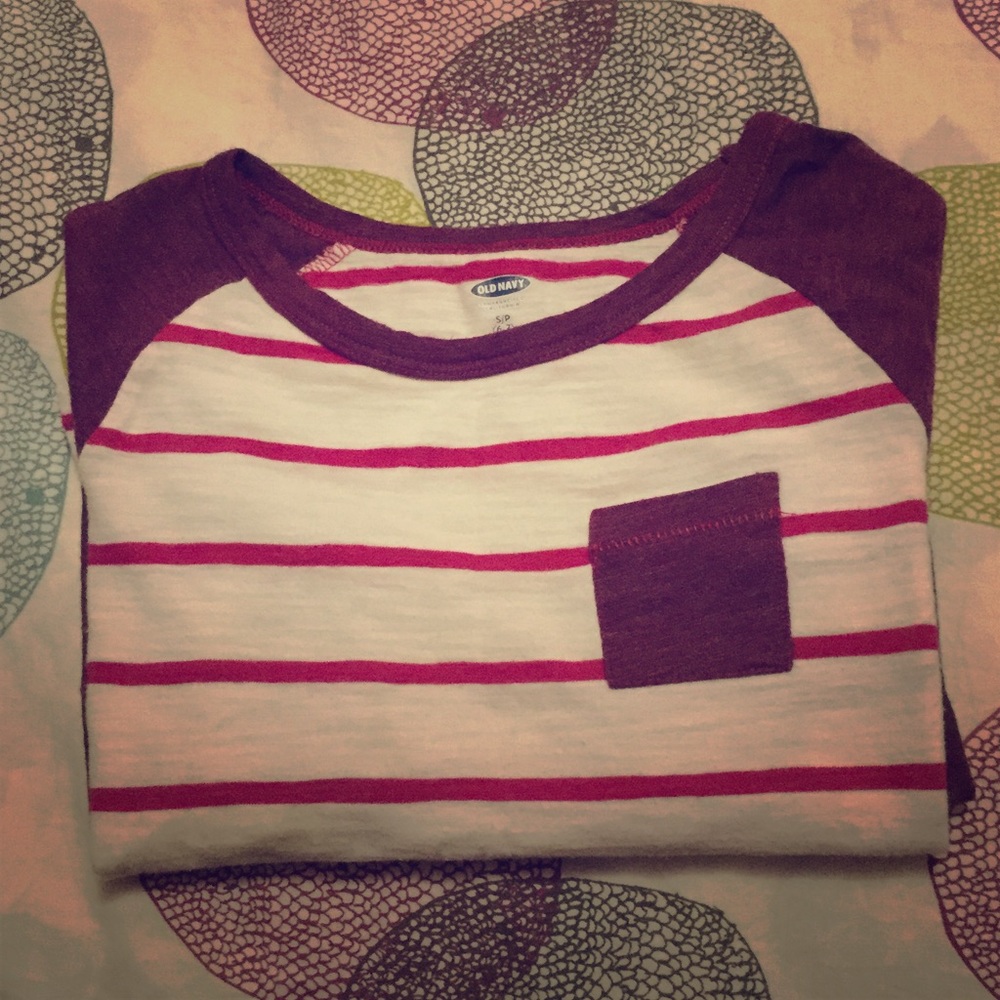 A striped shirt.