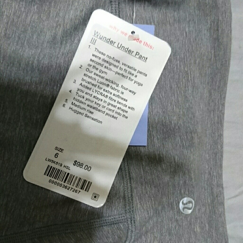 Lululemon Wunder Under Pant III