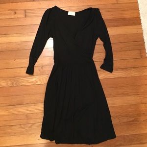 Cross Front 3/4 Sleeve Dress