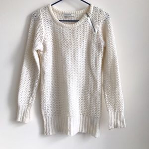 ⬇️Forever 21 cream wool blend cable knit sweater