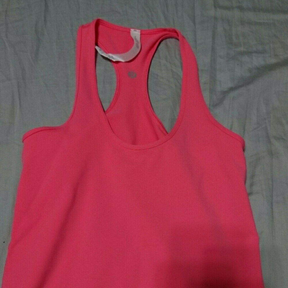 Lululemon cool racerbank tank pink size 6