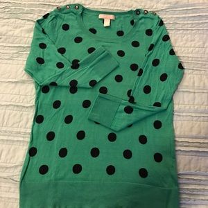 Banana Republic polka dot sweater