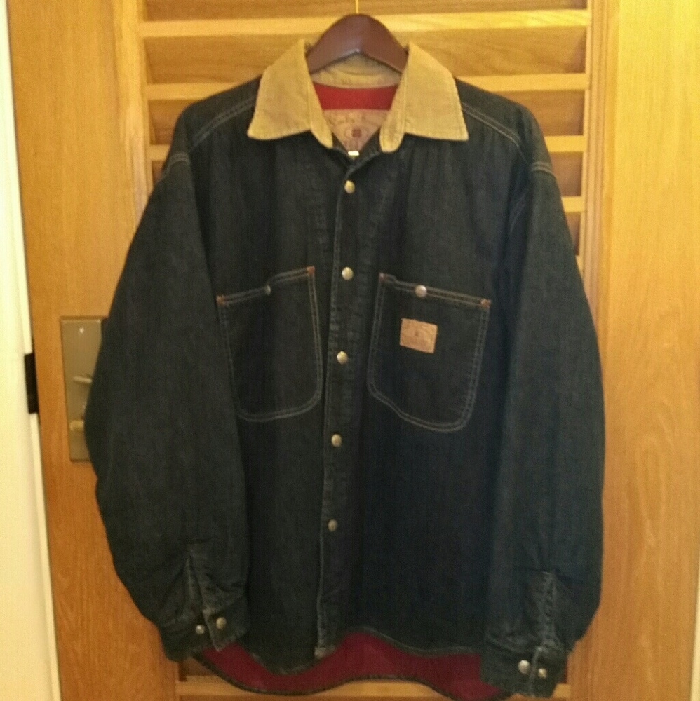 Lucky brand vintages Men denim /corduroy  Jacket