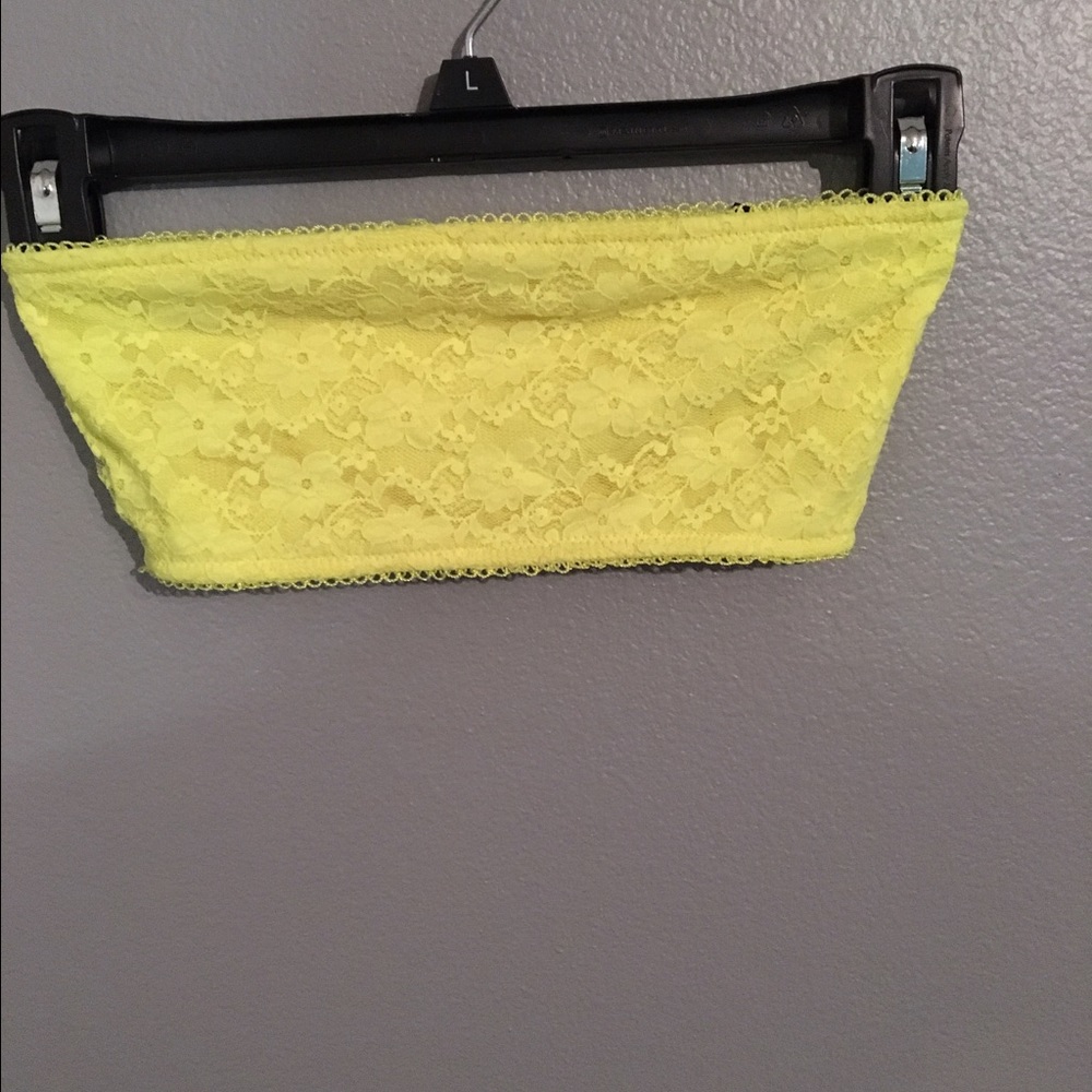 Bright yellow bandeau