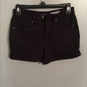 High waisted midi shorts