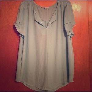 NWOT light real blue blouse