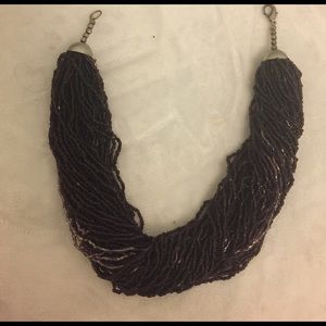 Beaded choker necklace