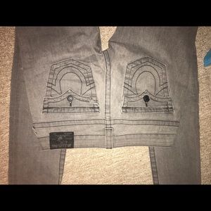 Grey True Religion Jeans Size 28