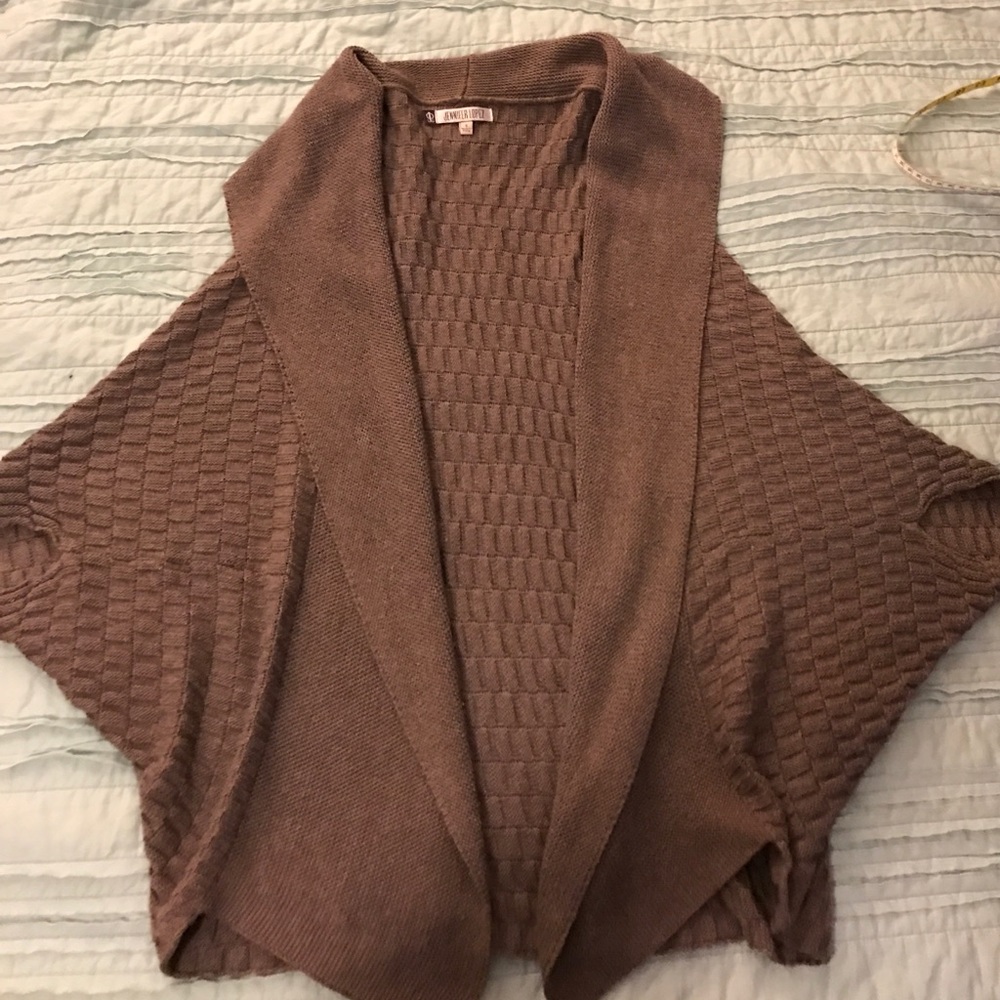 JLo slouchy open cardigan