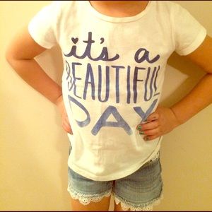 Gently worn little girls beautiful day top