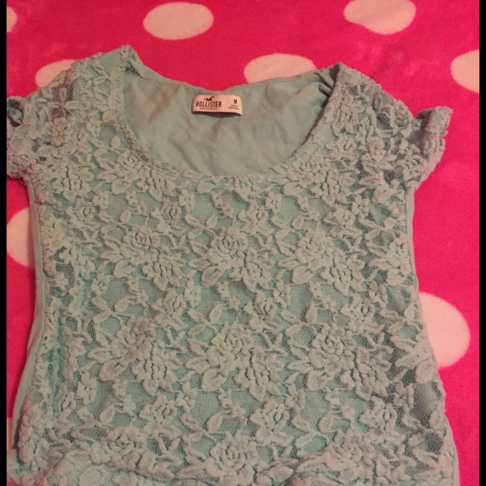Hollister lace crop top