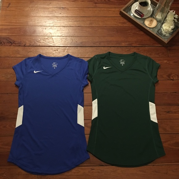 Nike Tops - Set of two Nike Dri-fit v neck t shirts euc sz m