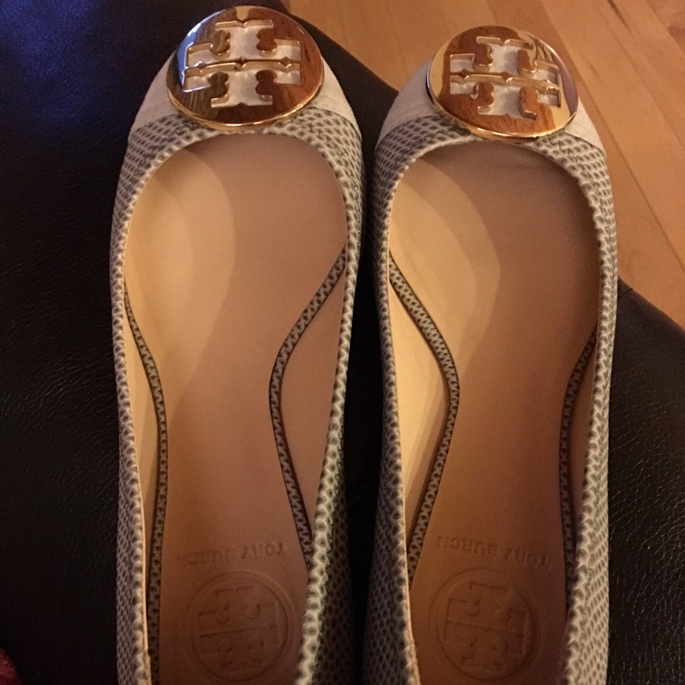 Tory Burch flats, worn only one time!