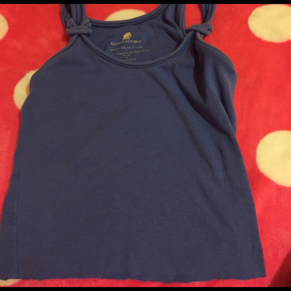 Banana republic tie up crop top tank top