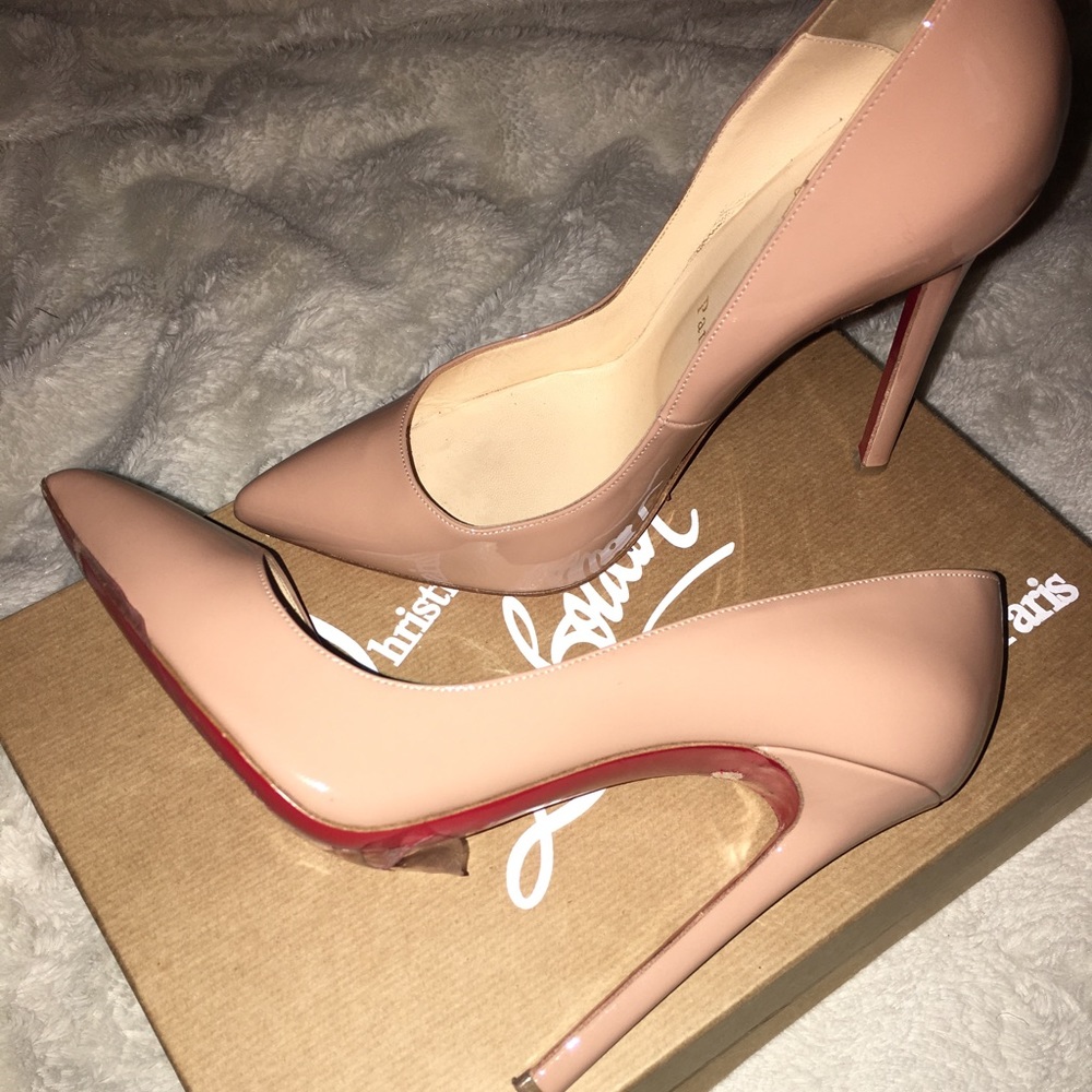 Nude Christian Louboutin Pigalle 120 Calf
