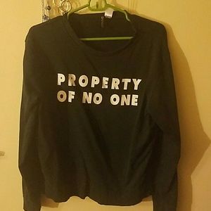 Property of no one sweatshirt