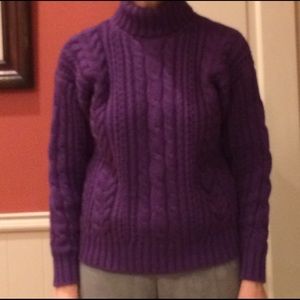 Gap cotton purple sweater