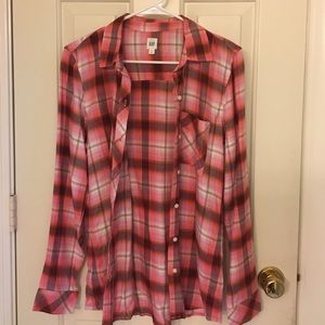 Gap flannel button down shirt size small